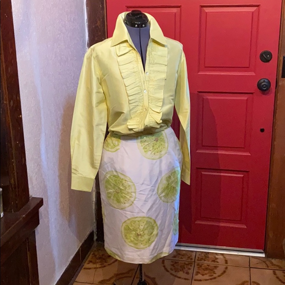 Silk Club Collection Pencil Skirt, Size 10